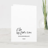 Christmas Squirrel with Beer Feestdagen Kaart (Achterkant)