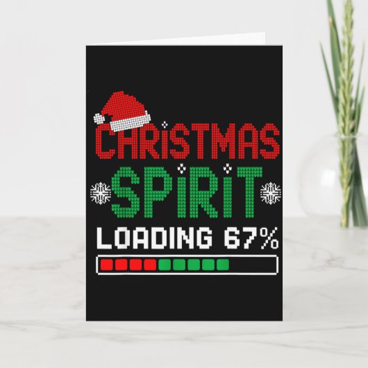 Christmas Srit Loading 67% Funny Six Seven Meme Ge Kaart (Voorkant)