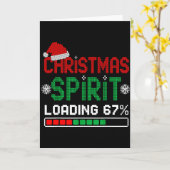 Christmas Srit Loading 67% Funny Six Seven Meme Ge Kaart (Gele Bloem)