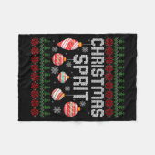 Christmas Srit Matching Funny Couples Ugly Sweater Fleece Deken (Voorkant (Horizontaal))