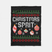 Christmas Srit Matching Funny Couples Ugly Sweater Fleece Deken (Voorkant)