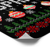 Christmas Srit Matching Funny Couples Ugly Sweater Poster (Hoek)
