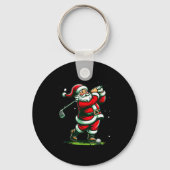 Christmas Srts, Santa Plays Golf Xmas Women Men &a Sleutelhanger (Voorkant)