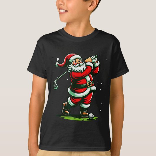 Christmas Srts, Santa Plays Golf Xmas Women Men &a T-shirt (Voorkant)