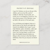 Christmas St. Nicholas. Baby Jesus Feast Day Visitekaartje (Achterkant)