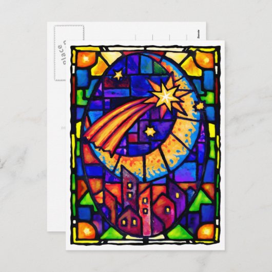 Christmas Star Briefkaart (Voorkant / Achterkant)