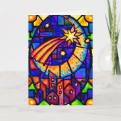 Christmas Star Greeting Card Feestdagen Kaart (Voorkant)