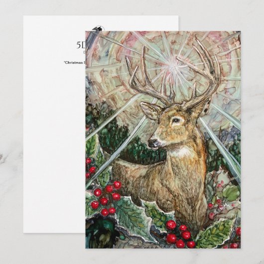 "Christmas Star" Kaart (Voorkant / Achterkant)