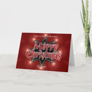 Christmas Star Light Kaart