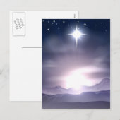 Christmas Star of Bethlehem Nativity Feestdagenkaart (Voorkant / Achterkant)