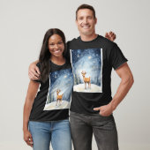 Christmas Star Reindeer Joy T-shirt (Unisex)