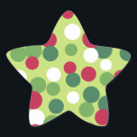 Christmas Star Stickers<br><div class="desc">Het ontwerp komt uit de oorspronkelijke kunst.</div>
