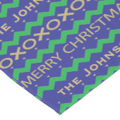 Christmas Star Topped Trees Personalize 14 x 72 Korte Tafelloper (Hoek)