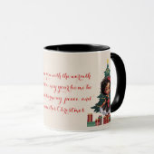 "Christmas Starlight" -Afro-Amerikaanse begroeting Mok (Voorkant rechts)