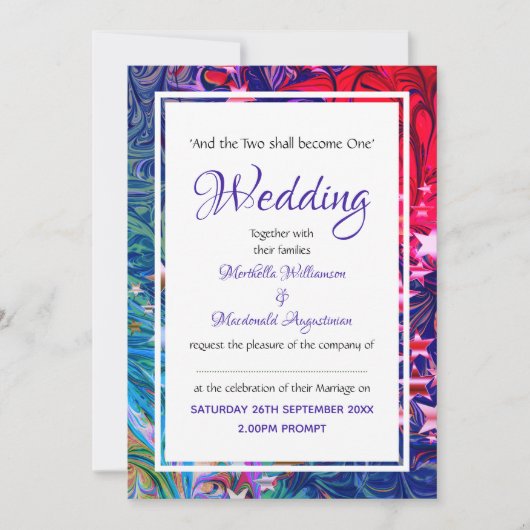 CHRISTMAS STARS | Abstracte winter | Festief Kaart (Voorkant)