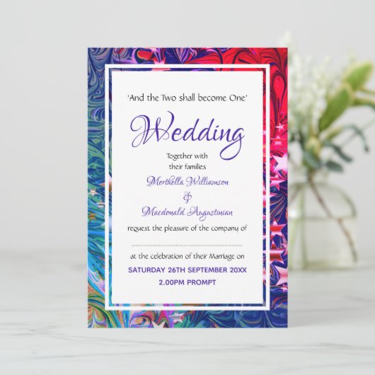 CHRISTMAS STARS | Abstracte winter | Festief Kaart (Staand voorkant)