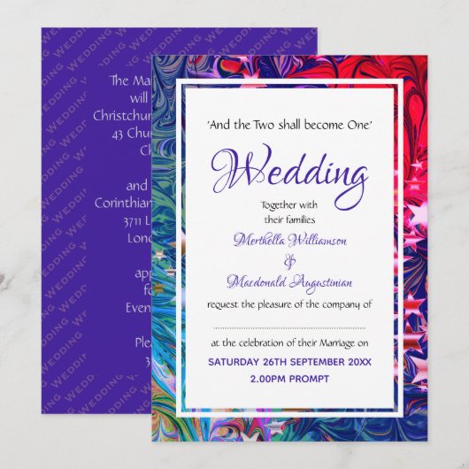 CHRISTMAS STARS | Abstracte winter | Festief Kaart (Voorkant / Achterkant)