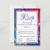 CHRISTMAS STARS | Abstracte winter | Festive Meal RSVP Kaartje (Voorkant)