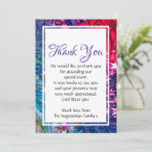 CHRISTMAS STARS | Abstracte winter | Gebeurtenis p Bedankkaart (Staand voorkant)