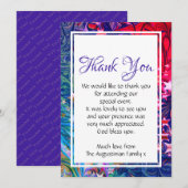 CHRISTMAS STARS | Abstracte winter | Gebeurtenis p Bedankkaart (Voorkant / Achterkant)