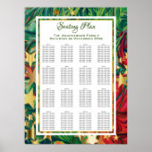 CHRISTMAS STARS Custom Party 160 Seating Plan Poster (Voorkant)