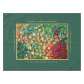 CHRISTMAS STARS Red Green Gold persoonlijke Tafelkleed (Voorkant (Horizontaal))