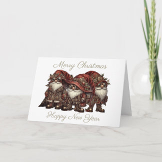 Christmas Steampunk Gnome Kaart