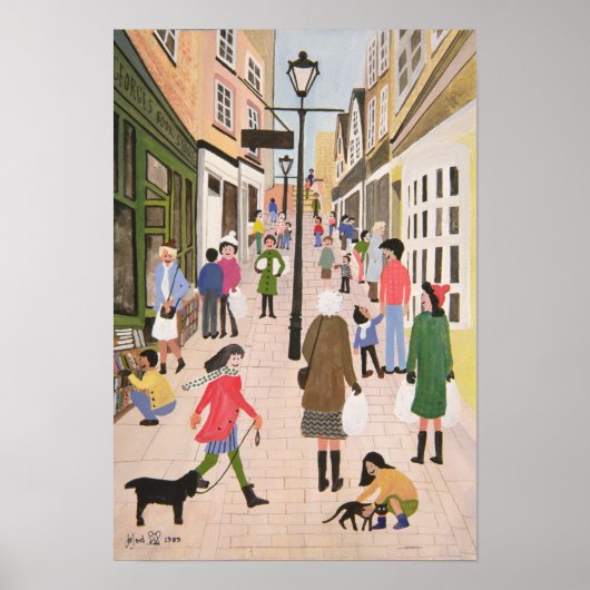 Christmas Steps Bristol 1989 Poster (Voorkant)