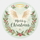 Christmas Sticker Art Print Merry Christmas (Voorkant)