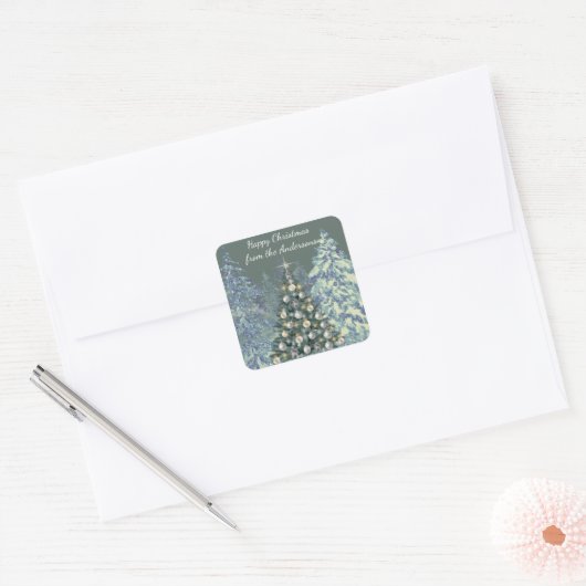 Christmas Sticker - Elegant Style (Envelop)