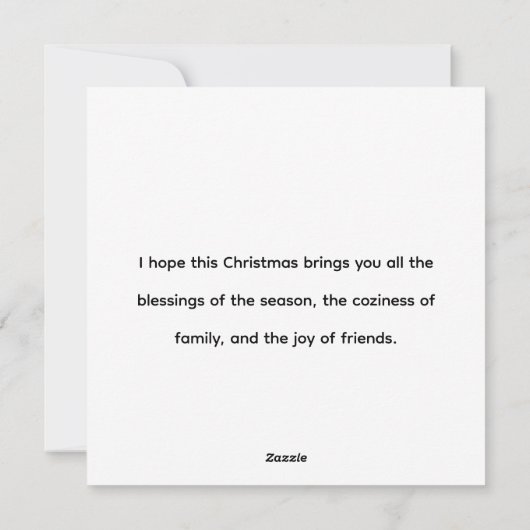 Christmas Sticker Feestdagenkaart (Achterkant)