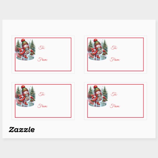 Christmas Sticker Gift Tags (Vel)