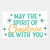 Christmas Sticker - Retro Holiday Lettering (Voorkant)