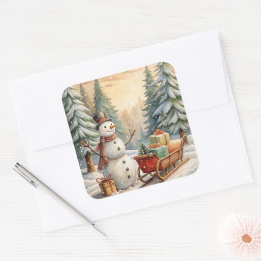 Christmas Stickers – Festive Labels & HolidayDecor (Envelop)