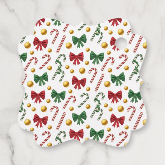 Christmas Stocking  Bedankjes Labels (Achterkant)