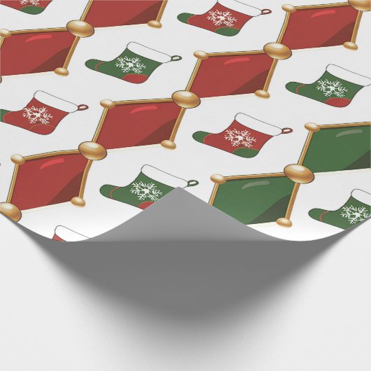 Christmas Stocking  Cadeaupapier (Hoek)