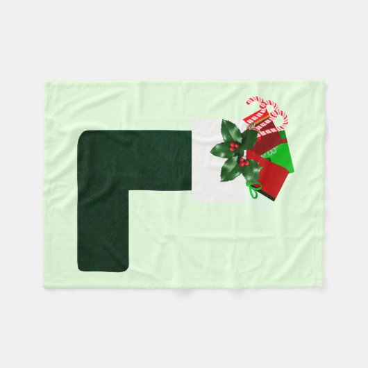 Christmas Stocking Fleece Blanket (Voorkant (Horizontaal))