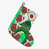 Christmas Stocking, Football Sports Grote Kerstsok (Voorkant (Hangend))