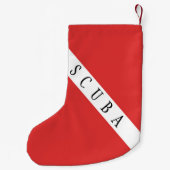 CHRISTMAS STOCKING FOR SCUBA DIVERS RED FLAG KLEINE KERSTSOK (Achterkant)