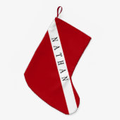 CHRISTMAS STOCKING FOR SCUBA DIVERS RED FLAG KLEINE KERSTSOK (Voorkant (Hangend))