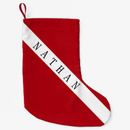 CHRISTMAS STOCKING FOR SCUBA DIVERS RED FLAG KLEINE KERSTSOK