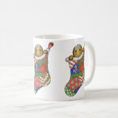 Christmas Stocking Gingerbread Coffee Mok (Voorkant rechts)