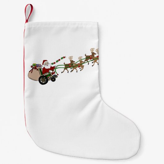 Christmas Stocking - Wheelchair Santa Kleine Kerstsok (Voorkant)