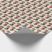 Christmas Stocking Wrapping Paper Cadeaupapier (Hoek)
