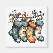 Christmas Stockings Magnet | Christmas Magnet (Voorkant)