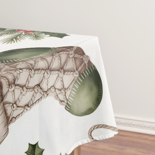 Christmas Stockings Winter Berries Tafelkleed (Voorbeeld)