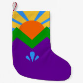 Christmas Stockings with Flag of Manitou Springs Kleine Kerstsok (Voorkant)