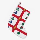 Christmas Stockings with Flag of Montreal Kleine Kerstsok (Voorkant (Hangend))