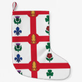 Christmas Stockings with Flag of Montreal Kleine Kerstsok (Voorkant)