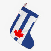 Christmas Stockings with Flag of Toronto, Canada Kleine Kerstsok (Voorkant (Hangend))